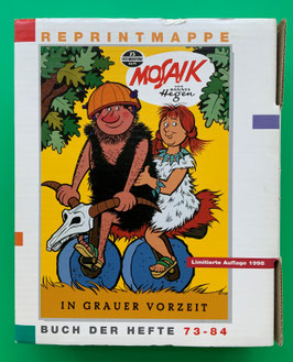 Mosaik Digedags originale Reprintmappe 7 Hefte 73 - 84 komplett mit Umkarton, Innenkarton sowie 12 Reprintheften