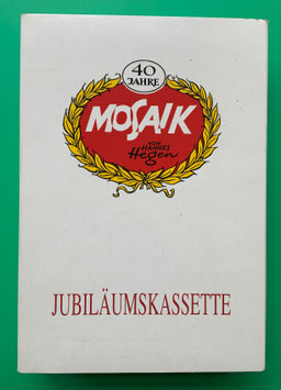 Mosaik Digedags originale Jubiläumskassette 1 40 Jahre Mosaik Nummern 1 - 12  komplett mit Umschlag, Innenkarton, Beilage sowie 12 Reprintheften