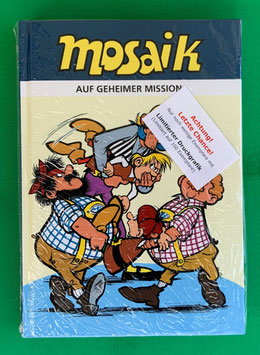 Original Mosaik Abrafaxe Hardcover Klassik-Ausgabe 1980 Auf geheimer Mission mit limitierter Beilage auf 100 Stk. limitiert neuwertiger Zustand