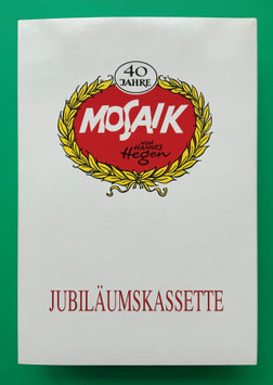 Mosaik Digedags originale Jubiläumskassette 1 40 Jahre Mosaik Nummern 1 - 12  komplett mit Umschlag, Innenkarton, Beilage sowie 12 Reprintheften in exzellentem Zustand