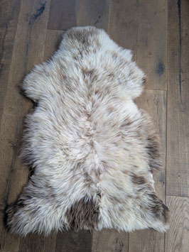 Schapenvacht – Wit Beige Bruin Gemêleerd Maat L