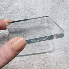 Transparenter Stempelblock