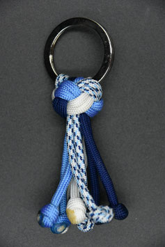 Anhänger blau/weiss