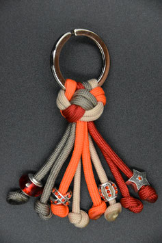 Anhänger Perlen rot/orange