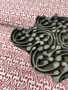 Blockprint Fabric Gianna Red
