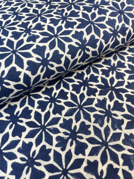 Blockprint Fabric Ilya Blue