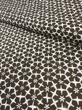 Blockprint Fabric Mavi Small Brown