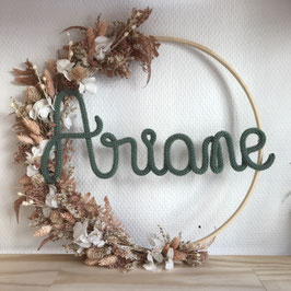 Couronne de fleurs à personnaliser