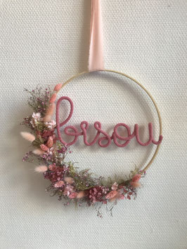 Couronne de fleurs à personnaliser