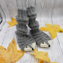 Finnische Zugsocken Füchsli grau