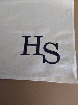 Geschirrtuch Monogramm schlicht