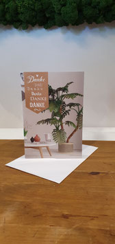 Karte '' Danke ''