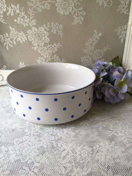 nr: 739 Vintage Blue Dots blauwe stippenschaal