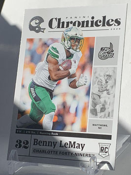Benny LeMay (Charlotte/ Browns) 2020 Chronicles Draft Picks #12
