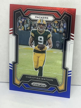 Christian Watson (Packers) 2023 Prizm Red White Blue Pizm #107