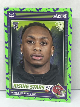 Xavier Worthy (Chiefs) 2024 Score-A-Treat Green Bats #50