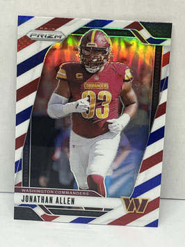 Jonathan Allen (Commanders) 2024 Prizm Red White Blue Prizm #292