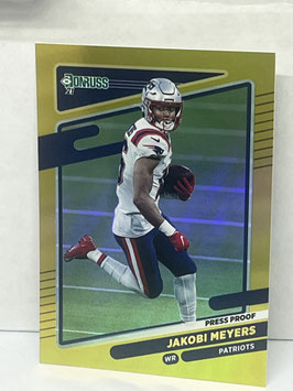 Jacoby Meyers (Patriots) 2021 Donruss Press Proof Premium #49