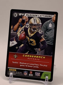 Marshon Lattimore (Saints) 2020 FIVE TCG #U155