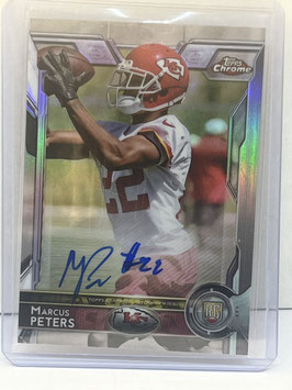 Marcus Peters (Chiefs) 2015 Topps Chrome Silver Autograph #124