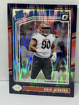 Kris Jenkins (Bengals) 2024 Donruss Optic Rated Rookie Purple Shock #265