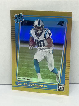Chuba Hubbard (Panthers) 2021 Donruss Premium Rated Rookie #287