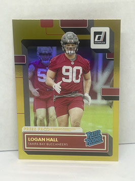 Logan Hall (Buccaneers) 2022 Panini Donruss Press Proof Premium #364