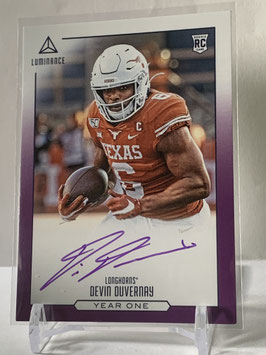 Devin Duvernay (Texas/ Ravens) 2020 Luminance  Year One Autograph Purple #YO-DD