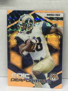 Marshall Faulk (Rams) 2025 Mosaic Epic Performers Orange Flourescent Prizm #14
