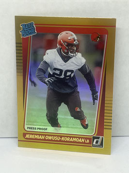 Jeremiah Owusu-Koramoah (Browns) 2021 Donruss Premium Rated Rookie #326