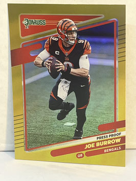 Joe Burrow (Bengals) 2021 Donruss Premium Press Proof #211.1