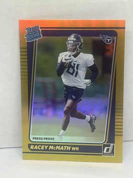 Racey McMath (Titans) 2021 Donruss Premium Rated Rookie #316