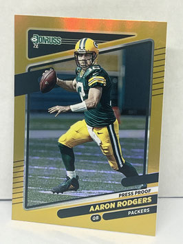 Aaron Rodgers (Packers) 2021 Panini Donruss Press Proof Premium #155.1