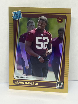 Jamin Davis (Commanders) 2021 Panini Donruss Press Proof Premium #337