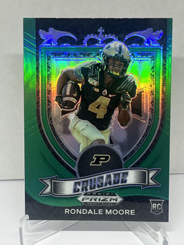 Rondale Moore (Purdue/ Cardinals) 2021 Prizm Draft Crusade Green Prizm #171