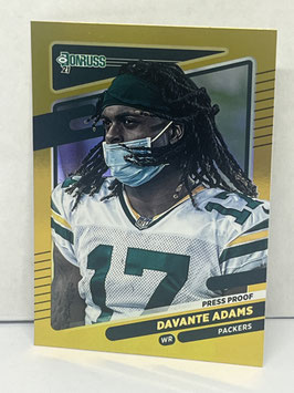 Davante Adams (Packers) 2021 Panini Donruss Press Proof Premium #158.2