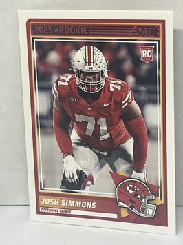 Josh Simmons (Ohio State/ Chiefs) 2025 Score #32