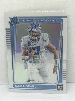 Sam Howell (North Carolina/ Commanders) 2022 Panini Chronicles Draft Picks Donruss Optic Rated Rookies Holo Prizm #17