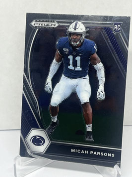 Micah Parsons (Pitt/ Cowboys) 2021 Prizm Draft Picks #136