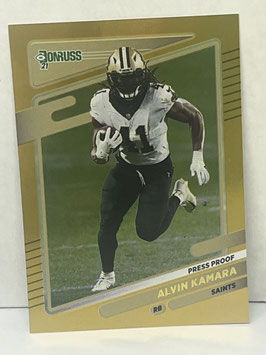 Alvin Kamara (Saints) 2021 Donruss Press Proof Premium #94.1