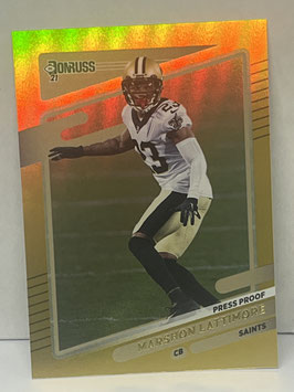 Marshon Lattimore (Saints) 2021 Donruss Press Proof Premium #99