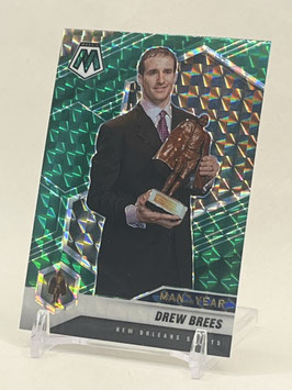 Drew Brees (Saints) 2021 Mosaic MOY Green Camo Prizm #264