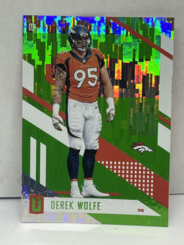 Derek Wolfe (Broncos) 2017 Unparalleled Green Wind Chimes #88