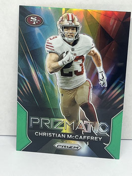 Christian McCaffrey (49ers) 2023 Prizm Prizmatic Green #14