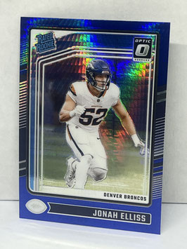 Jonah Ellis (Broncos) 2024 Donruss Optic Blue Prizm #257