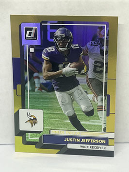 Justin Jefferson (Vikings) 2022 Donruss Premium Press Proof Gold #103