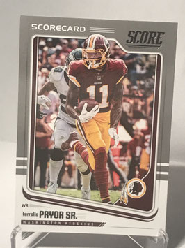 Terrelle Pryor Sr. (Redskins) 2018 Score Scorecard #324