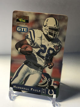 Marshall Faulk (Colts) 1995 Classic Pro Line Series II GTE Phone Cards $1 #6