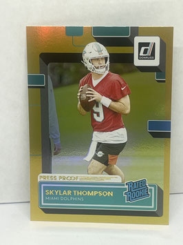 Skylar Thompson (Dolphins) 2022 Panini Donruss Press Proof Premium #375