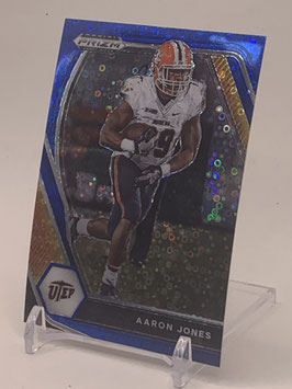 Aaron Jones (UTEP/ Packers) 2021 Prizm Draft Blue Disco Prizm #97